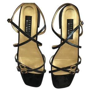 Stuart Weitzman Vintage Block Heel Sandals